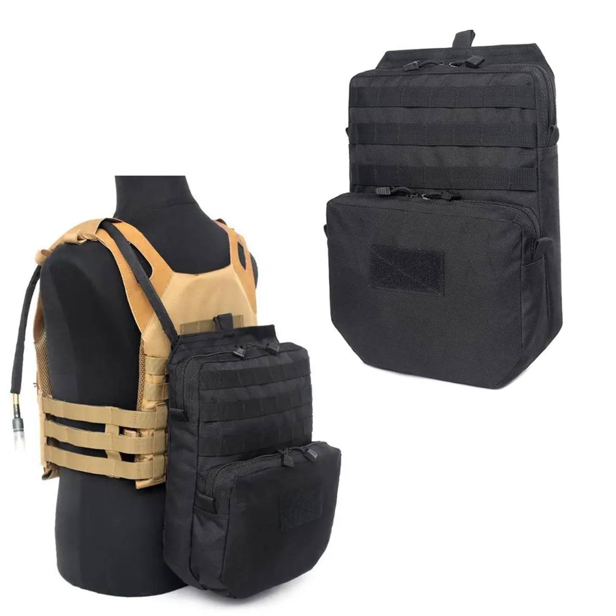 Hydration Vest - Bolsa Molle para exteriores, mochila de