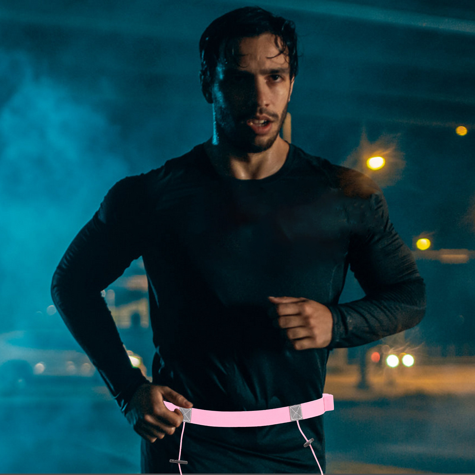 Race Bib - Cinturón reflectante ligero para correr, ideal