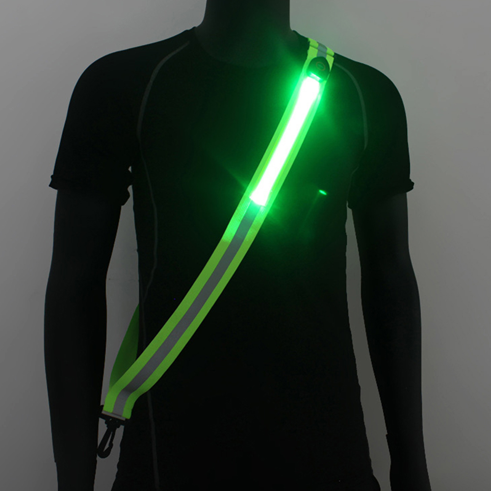 Running Visibility Gear - Cinturón reflectante LED de alta visibilidad