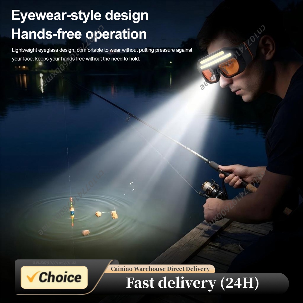 Running Headlamp - Gafas protectoras LED COB con doble