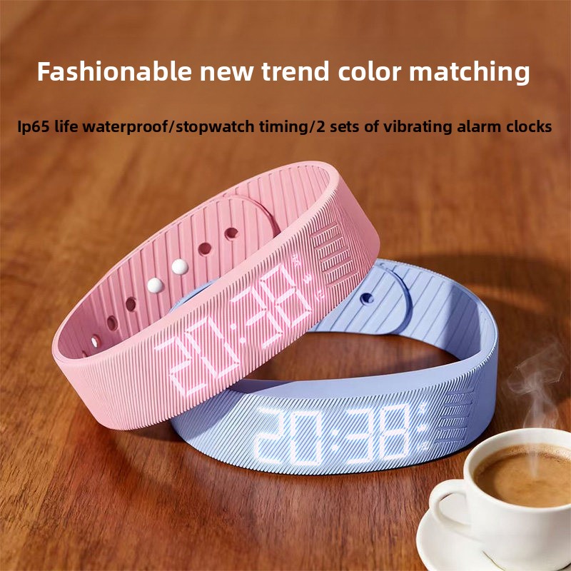 Running Watch - Reloj Despertador Digital LED con Correa