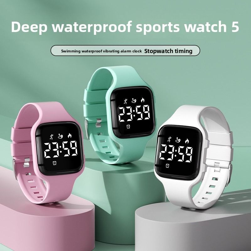 Running Watch - Reloj Deportivo con Podómetro para Mujer,