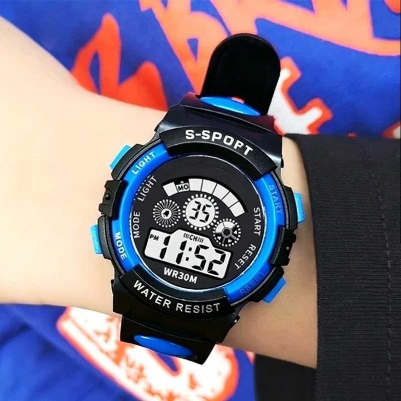 Running Watch - Reloj electrónico para niños, resistente al