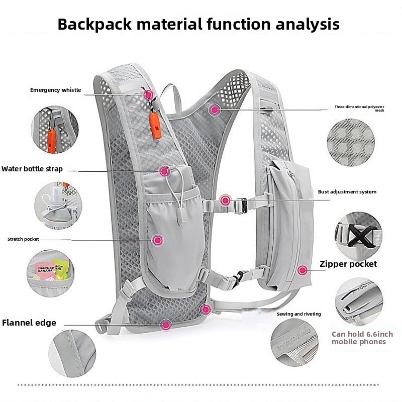 Hydration Vest - Bolsa para teléfono para correr, chaleco