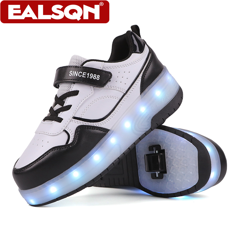 Running Shoes Men - Nuevos patines con ruedas LED para