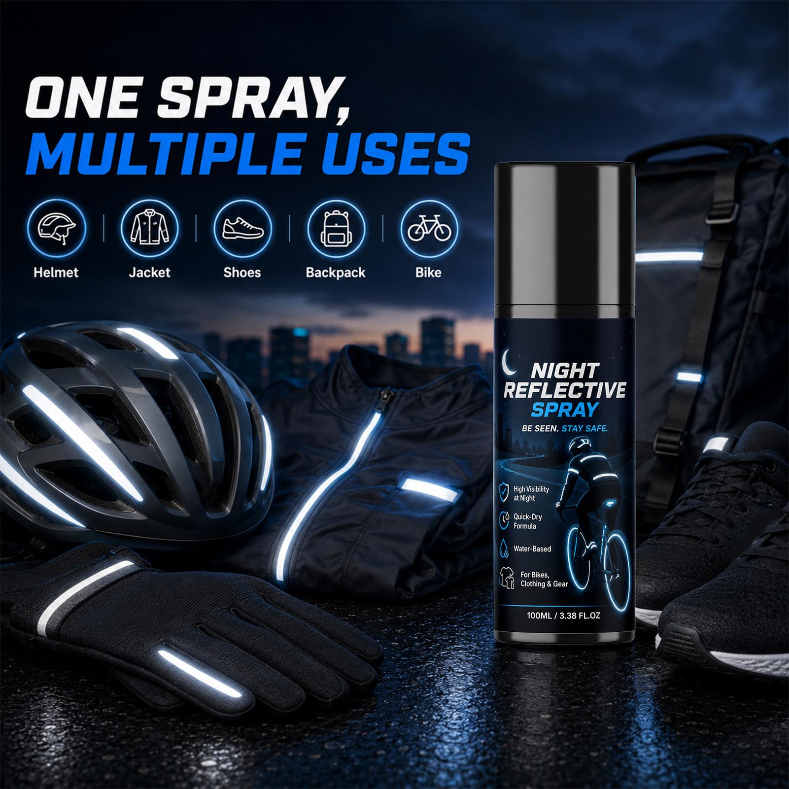 Spray reflectante nocturno de  - Running Visibility Gear reseña y precio