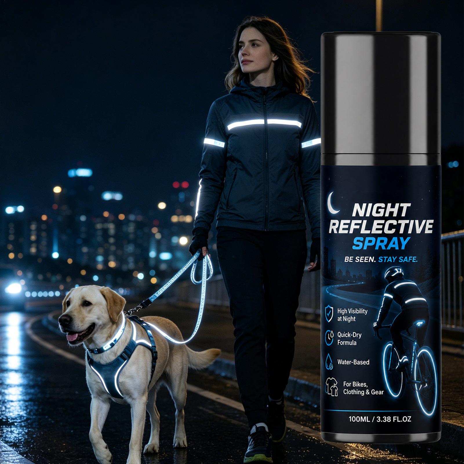 Spray reflectante nocturno de  - Running Visibility Gear reseña y precio