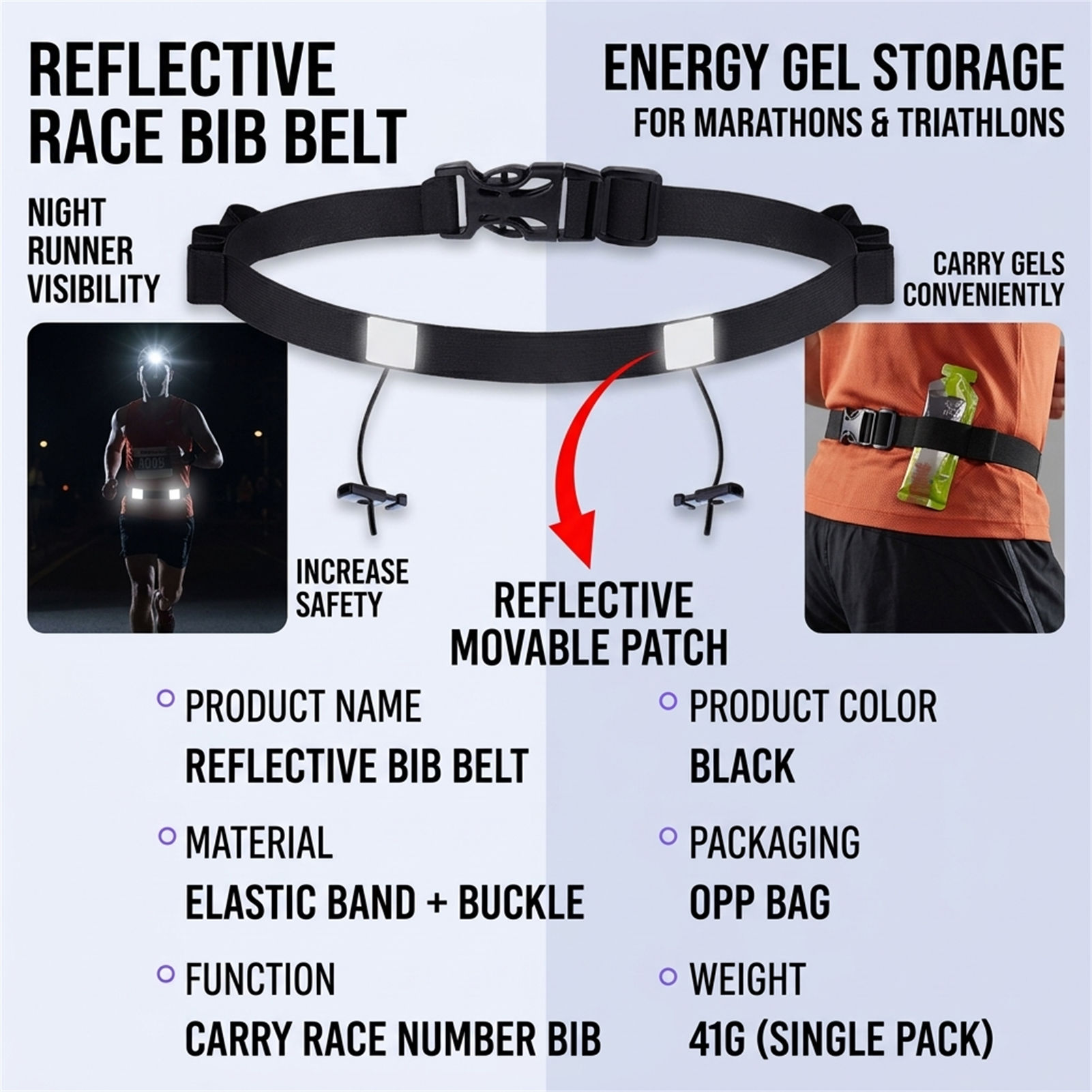 Cinturón Reflectante para Tria - Race Bib reseña y precio