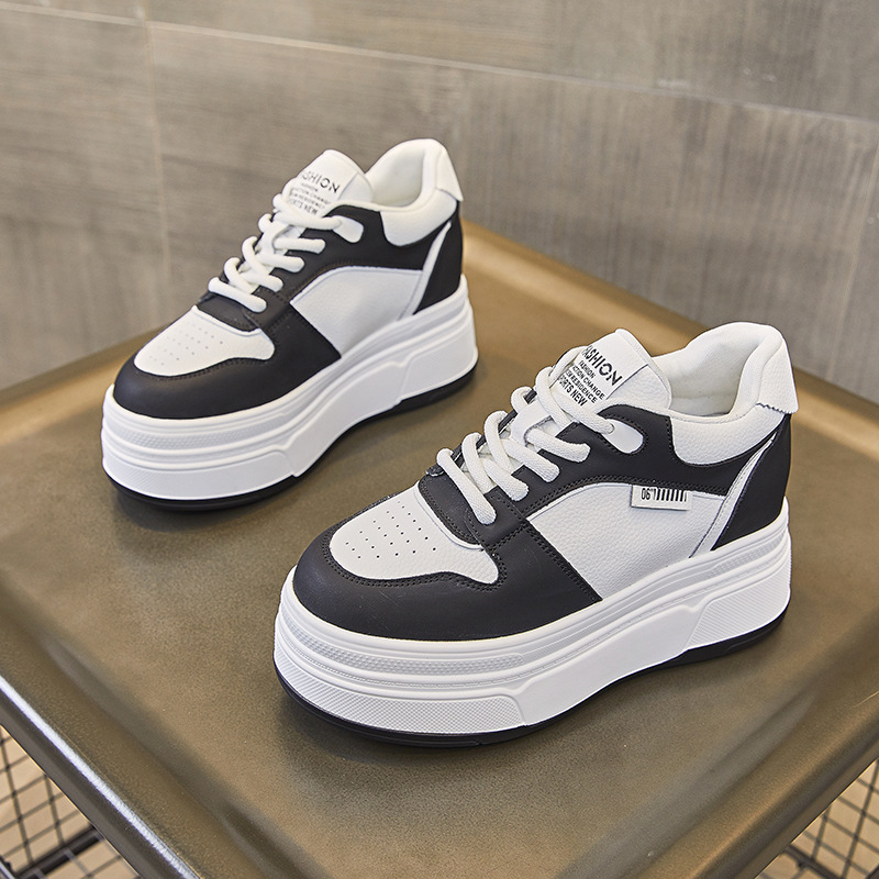 9CM cuero genuino nueva marca  - Running Shoes Women reseña y precio