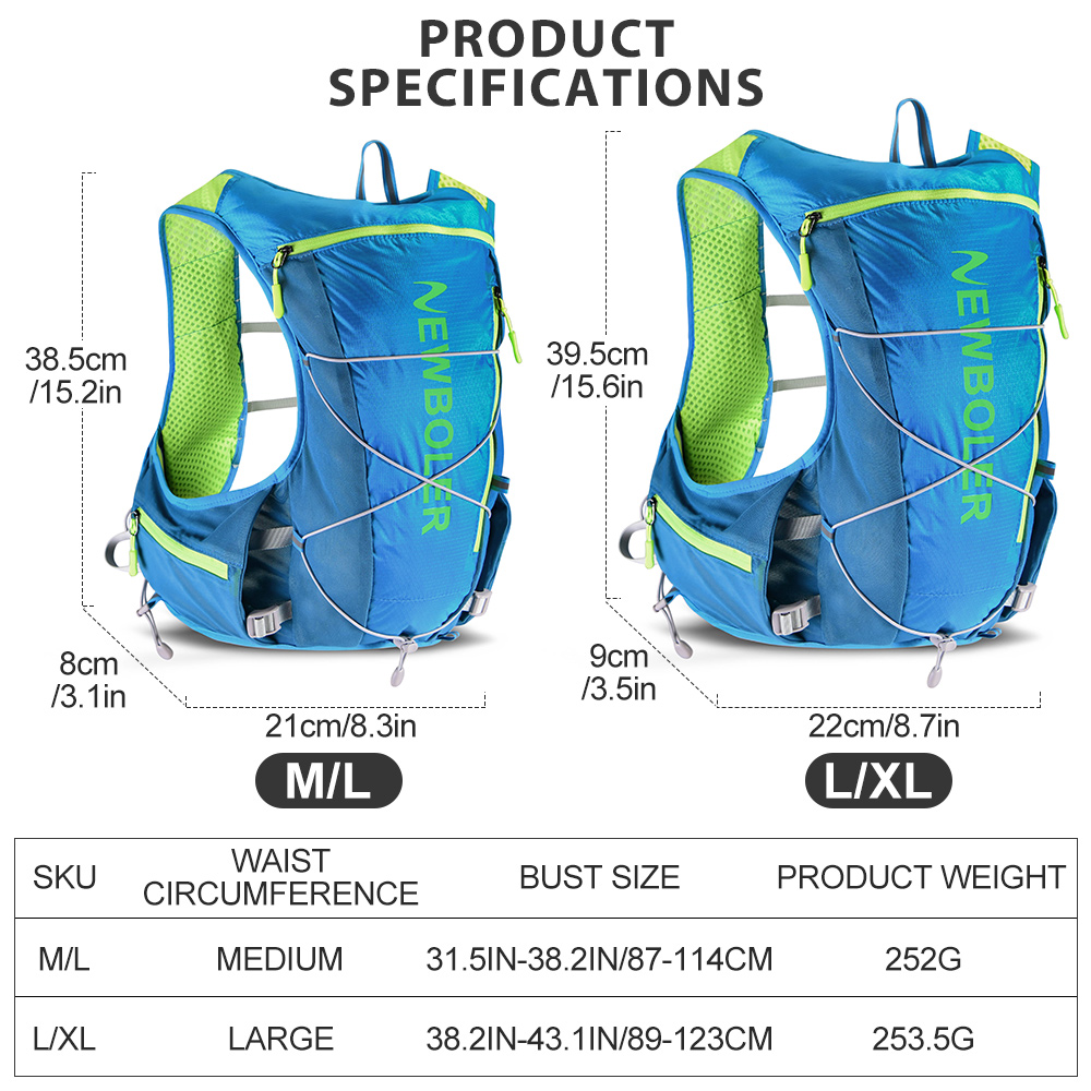 Chaleco de Hidratación NEWBOLE - Hydration Vest reseña y precio