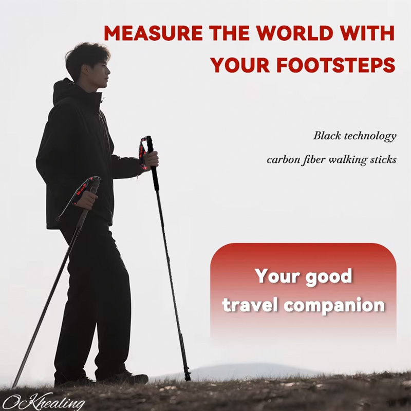 OKHEALING Bastones de Trekking - Trekking Pole Carbon reseña y precio