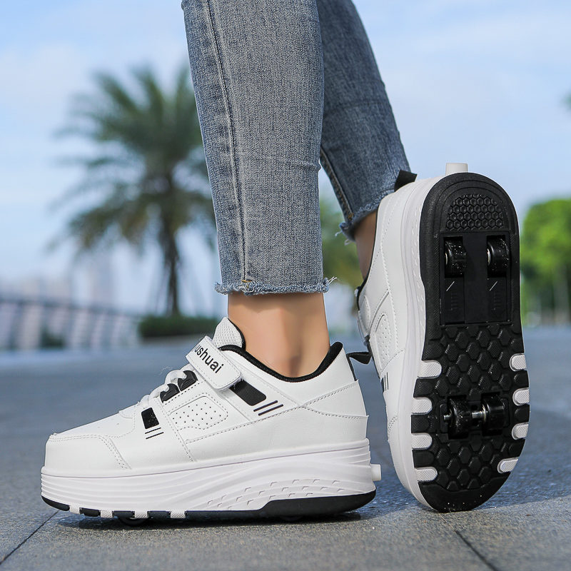 Zapatillas con ruedas retrácti - Running Shoes Men reseña y precio