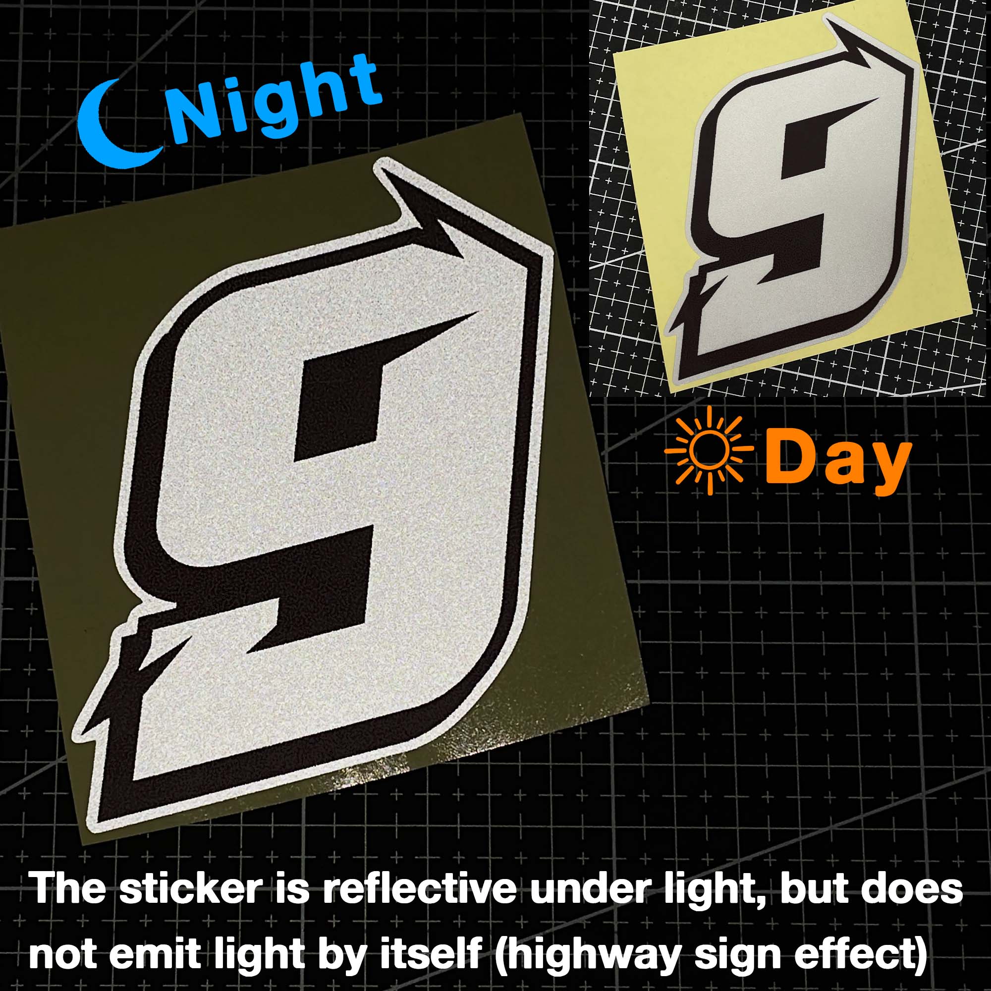 1 Calcomanía Reflectante con N - Race Bib reseña y precio