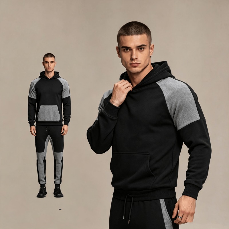 Conjunto de Sudadera con Bloqu - Joggers Pants reseña y precio