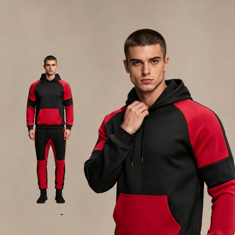 Conjunto de Sudadera con Bloqu - Joggers Pants reseña y precio